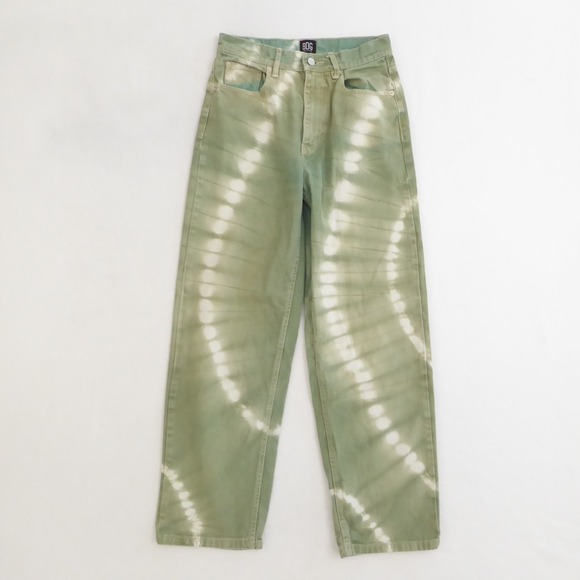 BDG Urban Outfitters Denim - BDG Urban Outfitters Women High Rise Baggy Tie Dye Jean Green Size 27 Denim Y2K